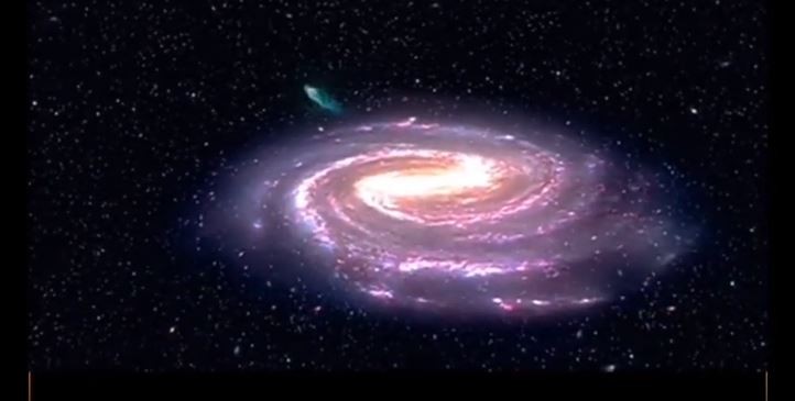 Estrela S5-HVS1 foi ejetada do centro de um buraco negro na Via Láctea  (Foto: Reprodução/Youtube)