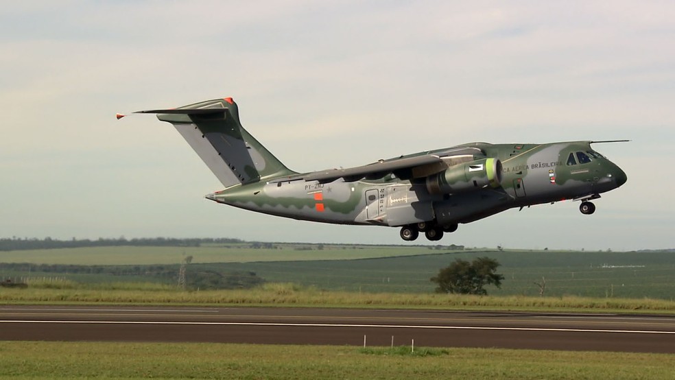 KC 390 deve entrar em operação pela FAB em dois anos (Foto: Reprodução/EPTV)