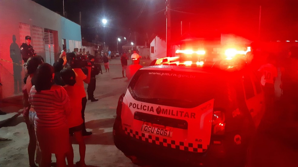 Crime aconteceu na noite de sexta em São José de Mipibu — Foto: Sérgio Henrique Santos/Inter TV Cabugi