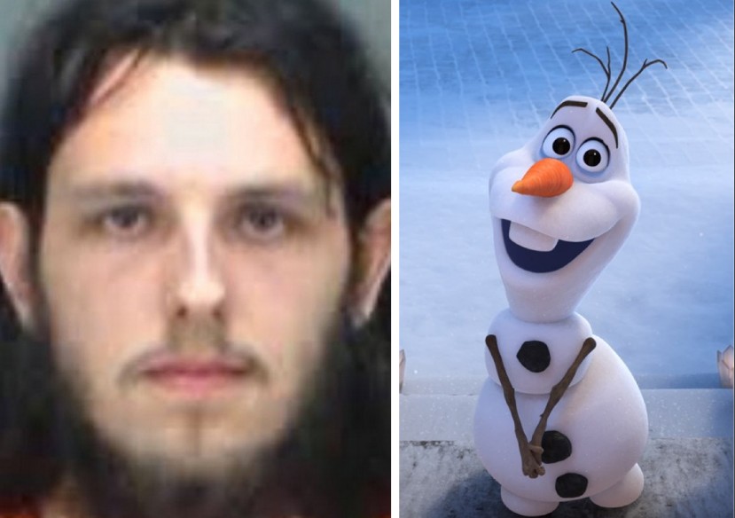 O homem preso na Califórnia por abusar de um boneco de pelúcia do bonexo Olaf, de Frozen (2013) (Foto: Divulgação/Reprodução)