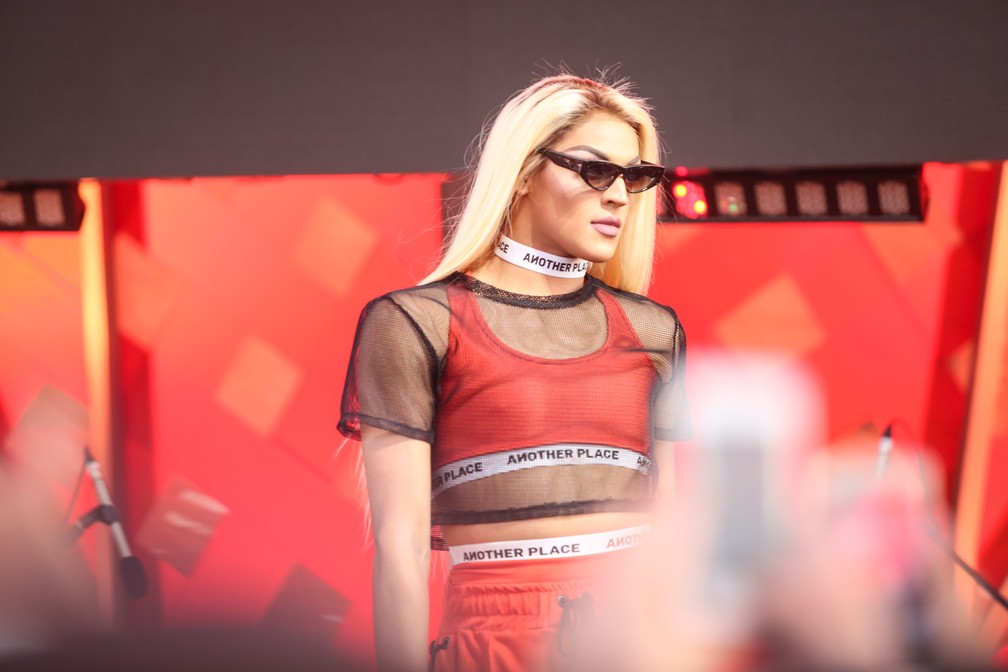 Pabllo Vittar faz show no Palco Itaú no Rock in Rio (Foto: Fábio Tito/G1)