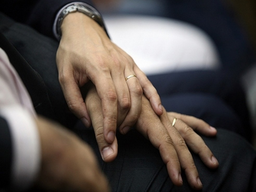 Foto de mãos com aliança, em imagem de arquivo — Foto: Divulgação Tribunal de Justiça