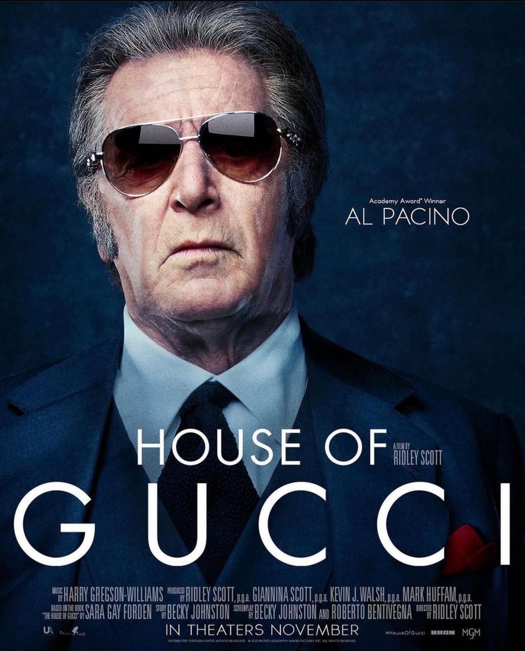 Al Pacino no pôster de 'House of Gucci' (Foto: Instagram/ Reprodução)