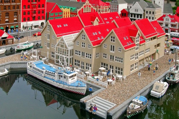 A cidade de Billund, conhecida também como Legoland (Foto: Reprodução)