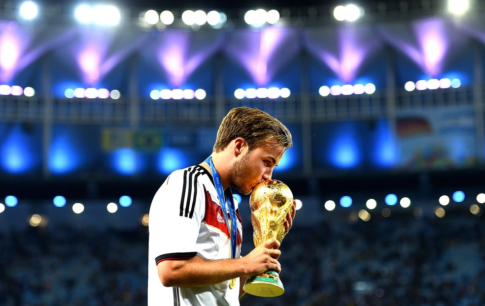 Mario Gotze fez o gol do título alemão na Copa passada. E agora, continua a sequência? — Foto: Getty Images