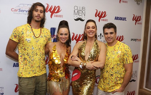 Mariana Ximenes com o namorado Felipe Fernandes, Claudia Raia e Jarbas Homem de Mello