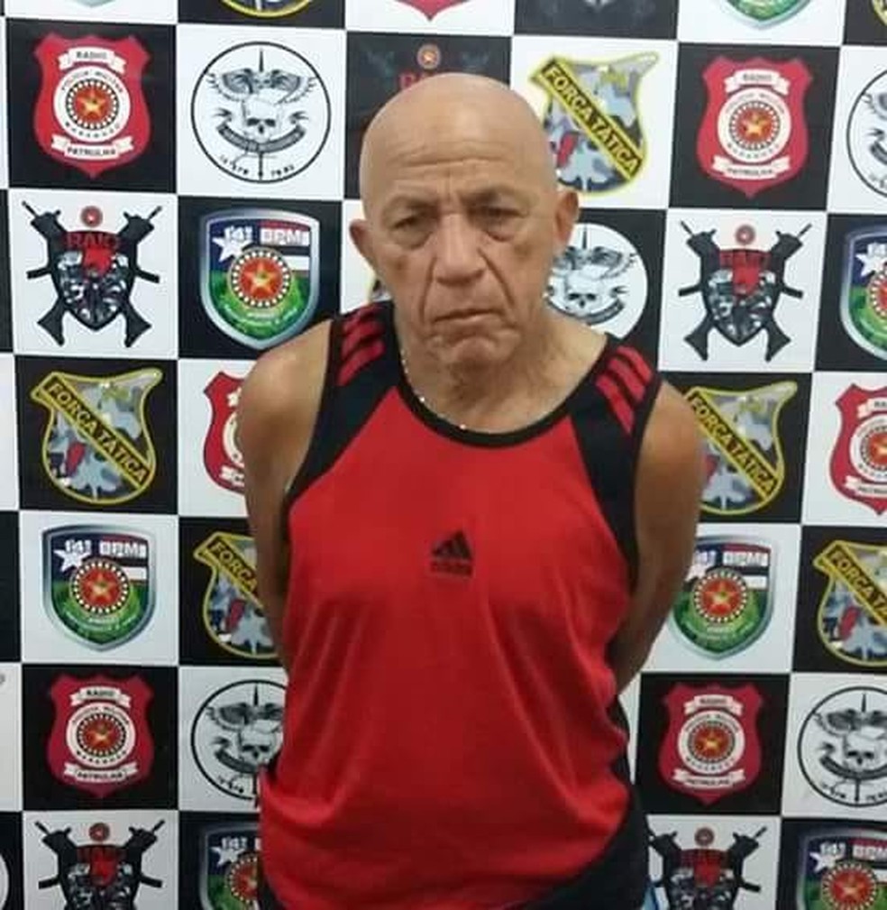 Raimundo Nonato Gomes foi preso e encaminhado para delegacia de DavinÃ³polis (Foto: DivulgaÃ§Ã£o/PolÃ­cia Militar)