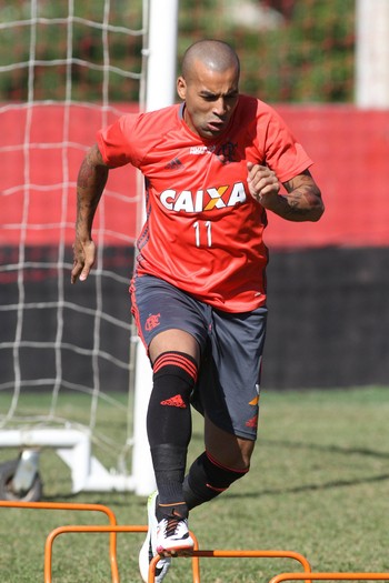 Emerson Sheik, Flamengo, treino, Ninho do Urubu (Foto: Gilvan de Souza/Flamengo)