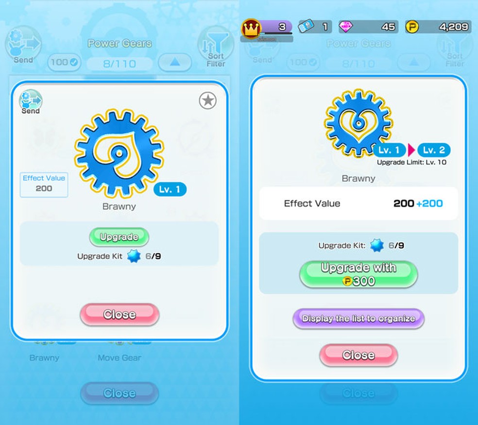 Melhore os "Power Gears" para deixar os Pokémon mais fortes em Pokémon Rumble Rush — Foto: Reprodução/Tais Carvalho