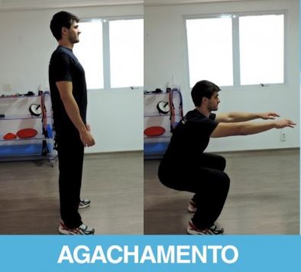 Aprenda a fazer agachamento — Foto: Reprodução/Personare