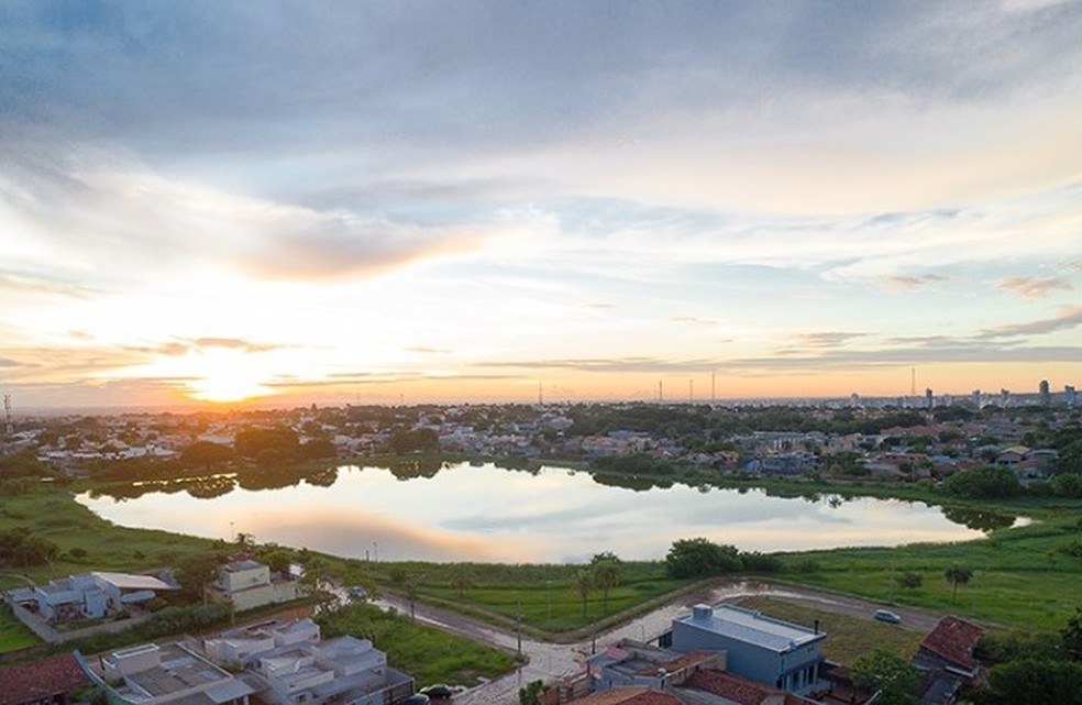 Lagoa Itatiaia em Campo Grande. — Foto: Reprodução