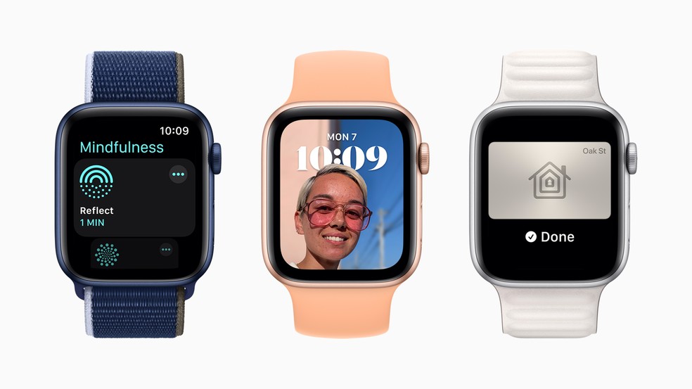 watchOS 8, sistema dos relógios da Apple, anunciado em junho de 2021 — Foto: Divulgação/Apple