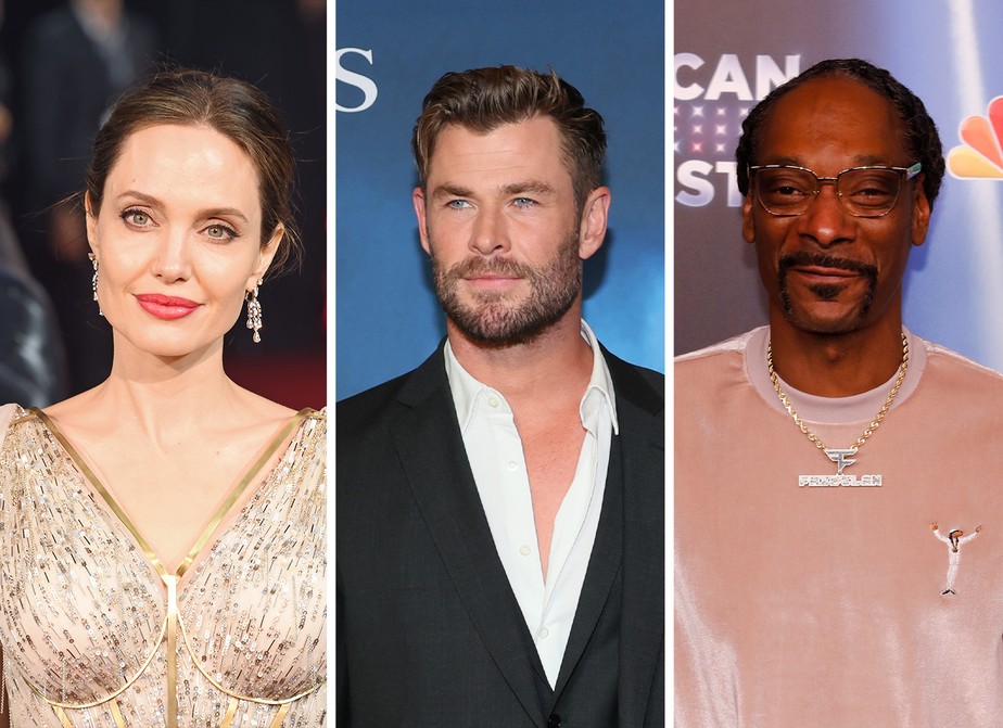 Angelina Jolie, Chris Hemsworth e Snoop Dogg