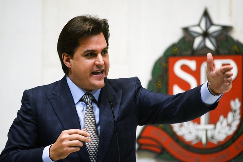 O deputado estadual bolsonarista Frederico D'Ávila (PSL), alvo do Conselho de Ética da Alesp por xingar o papa Francisco e o Arcebispo de Aparecida. — Foto: José Antonio Teixeira/Alesp