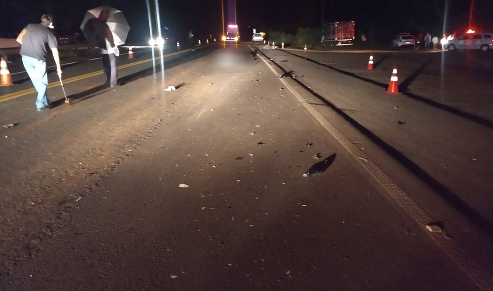Acidente foi na Rodovia José Jacinto de Medeiros (SP-483), km 8,6, nesta quinta-feira (25) — Foto: Polícia Rodoviária