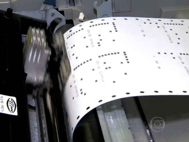 Máquina processa 14 horas possíveis combinações de apostador (Foto: Reprodução/TV Globo)