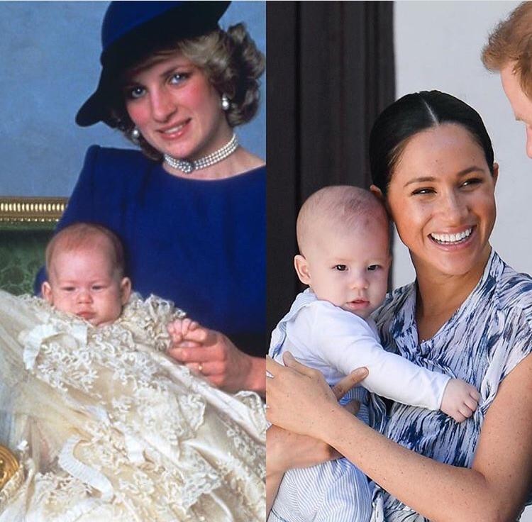 Príncipe Archie, filho de Harry e Meghan, é a cara do pai ...