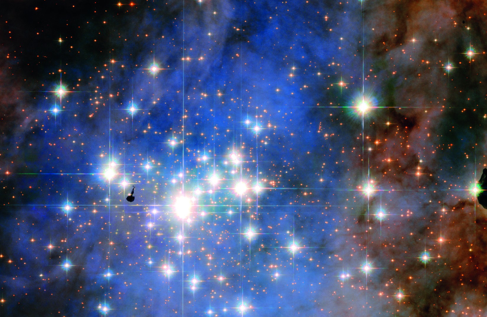 Aglomerado de estrelas Trumpler 14 (Foto: ESA/Hubble)