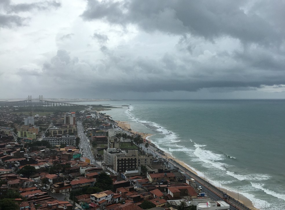 Chuva deve atingir Natal na manhã de sábado — Foto: Leonardo Erys/G1
