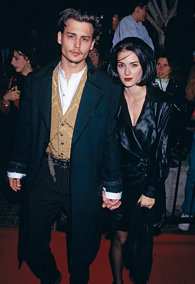 Johnny Depp e Winona Ryder namoraram por quatro anos (Foto: Getty Images)