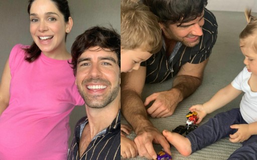 Marcos Pitombo se diverte com filhos de Sabrina Petraglia: "Bagunça boa"