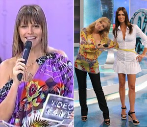Fernanda Lima substituiu Angélica por duas vezes no Video Game: em 2005 e 2007 (Foto: TV Globo e Willian Andrade/TV Globo)