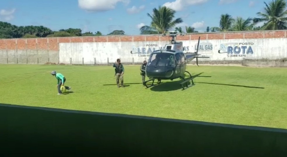 CTA resgata turistas após morte súbita de guia turístico no Parque dos Lençóis Maranhenses em Barreirinhas — Foto: Divulgação/Centro Tático Aéreo