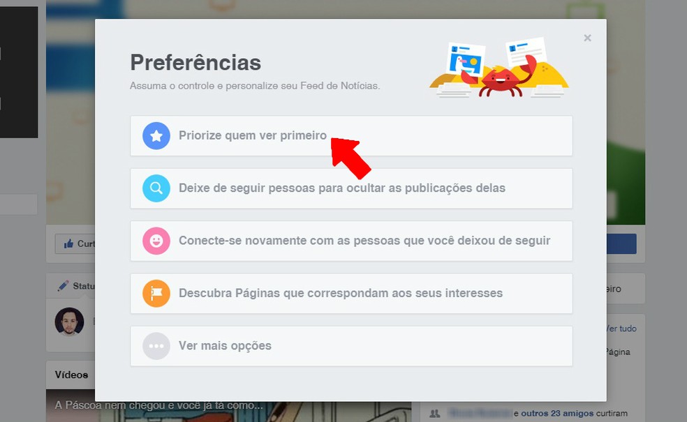 Como personalizar o feed de notícias do Facebook