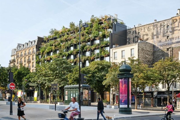 Natureza na cidade: edifício com fachada verde é inaugurado em Paris (Foto: Divulgação/Michel Denancé)