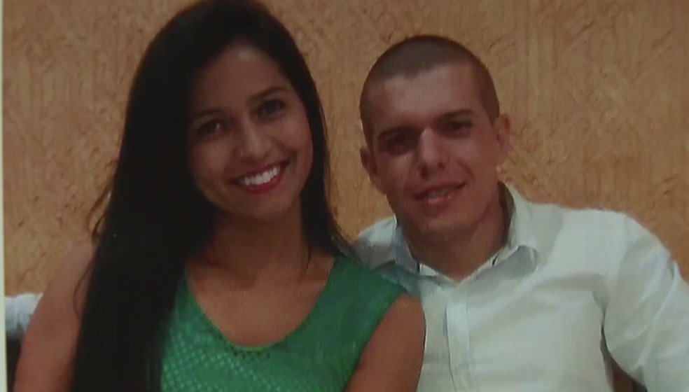Policial militar Ronan Menezes Rego e a ex-namorada Jessyka Lainara  — Foto: TV Globo/Reprodução