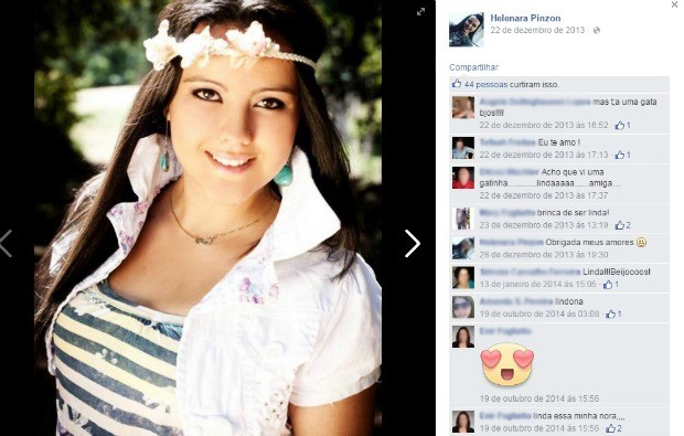 Jovem de 22 anos foi morta a facadas pela companheira em Santa Maria (RS) (Foto: Reprodução/Facebook)