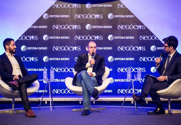 Ronaldo Lemos, Guilherme Horn e Fernando Luna durante debate sobre blockchain durante Época NEGÓCIOS 360° (Foto: Keiny Andrade/Época NEGÓCIOS)