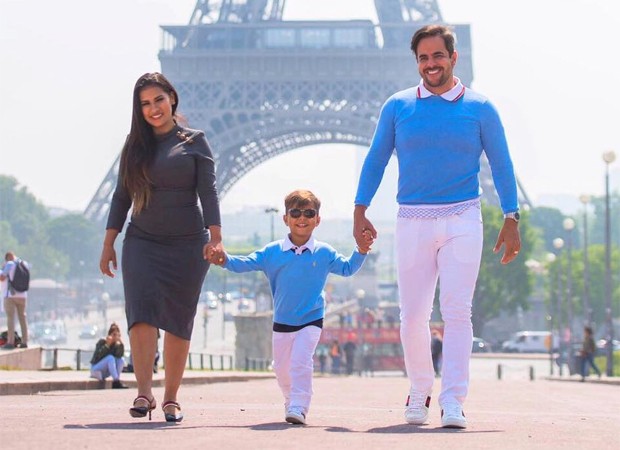 Simone com o marido, Kaká Diniz, e o filho, Henry (Foto: Reprodução/Instagram)