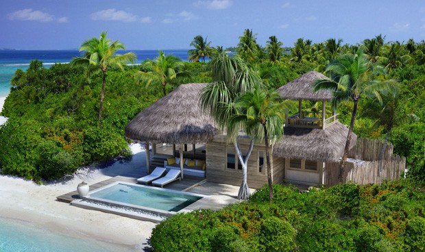 O resort de luxo Six Senses Laamu, nas Ilhas Maldivas (Foto: Divulgação)