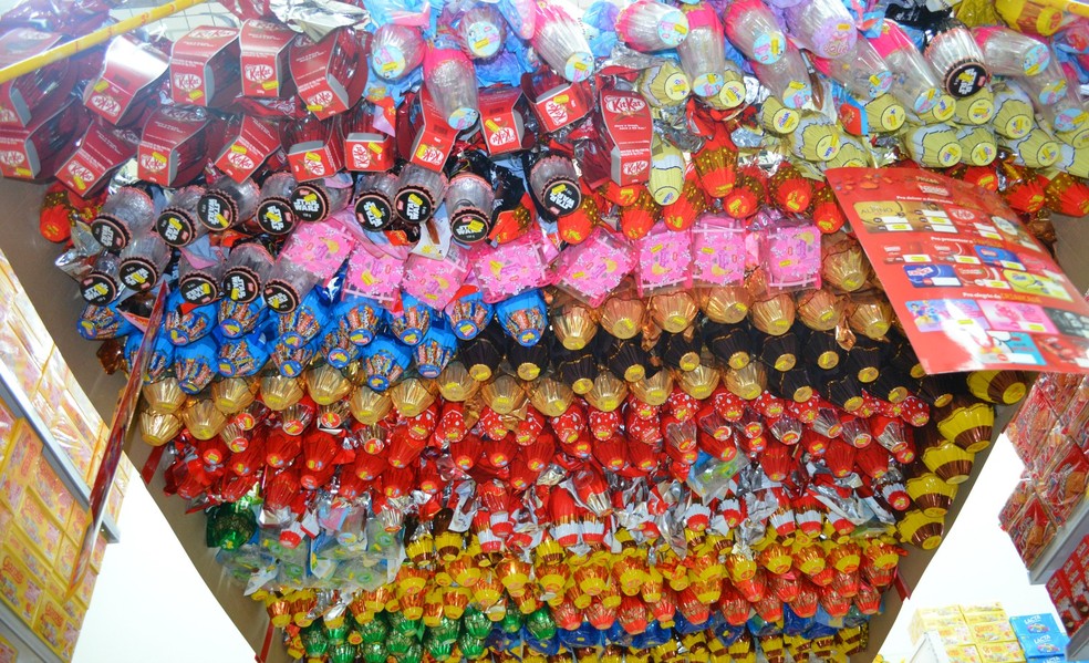 Ovos da páscoa, Cacoal, RO — Foto: Magda Oliveira/G1
