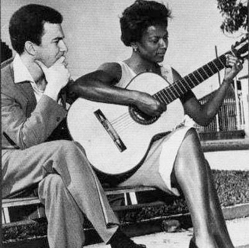 Alaíde e João Gilberto em 1956 (Foto: Reprodução)