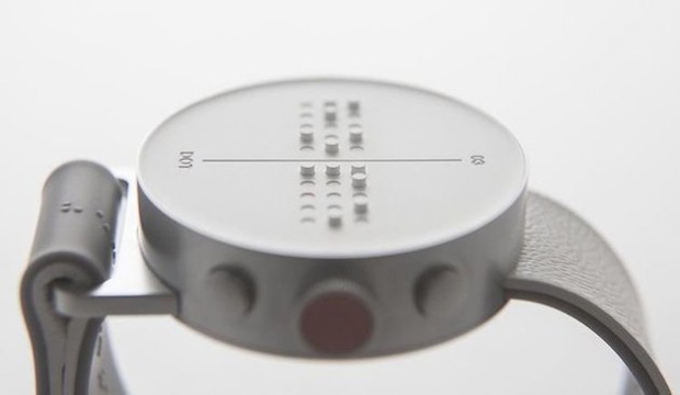 Smartwatch ganha (linda) versão em Braille (Foto: Divulgação)