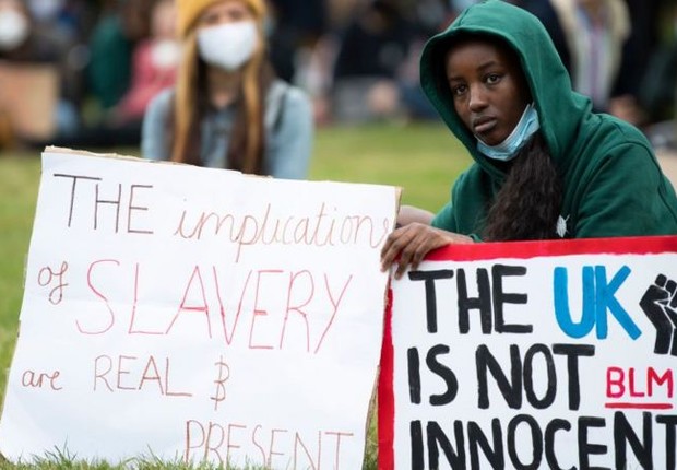 BBC: Movimento Black Lives Matter reacendeu discussões sobre indenizações a descendentes de escravos (Foto: GETTY IMAGES VIA BBC      )