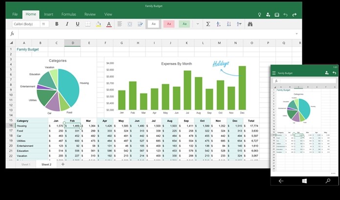 Excel para Windows 10 (Foto: Divulgação)