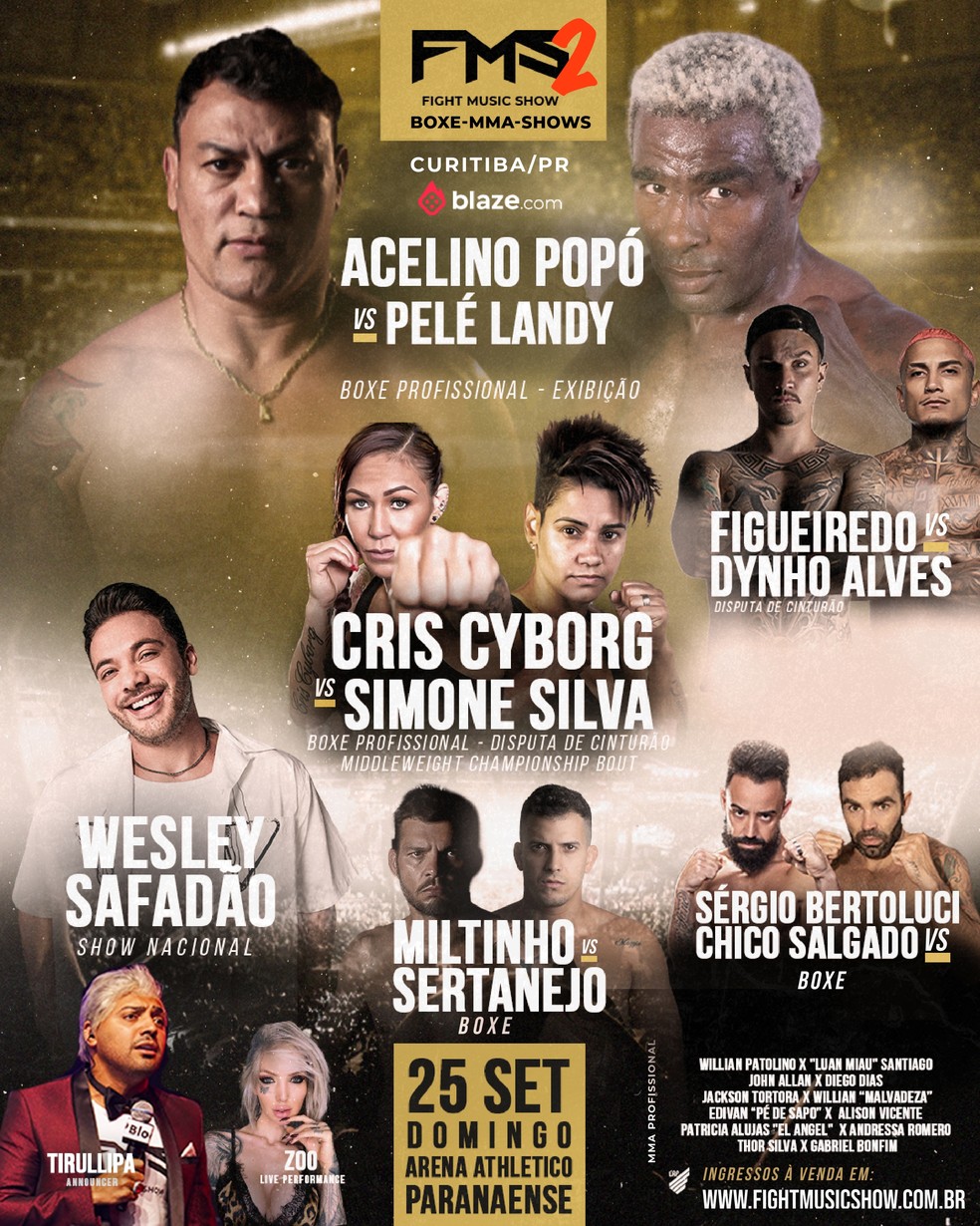 O cartaz oficial do Fight Music Show 2 — Foto: Divulgação