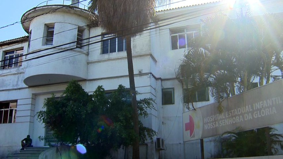 Criança ficou internada no CTI do Hospital Infantil de Vitória — Foto: Reprodução/TV Gazeta