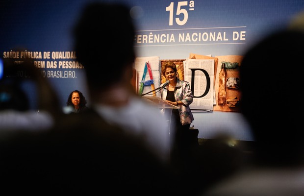 Dilma Rousseff participa de 15ª Conferência Nacional de Saúde (Foto: Karina Zambrana – SGEP/MS/Fotos Públicas)