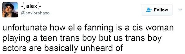 Uma crítica à atriz Elle Fanning (Foto: Twitter)