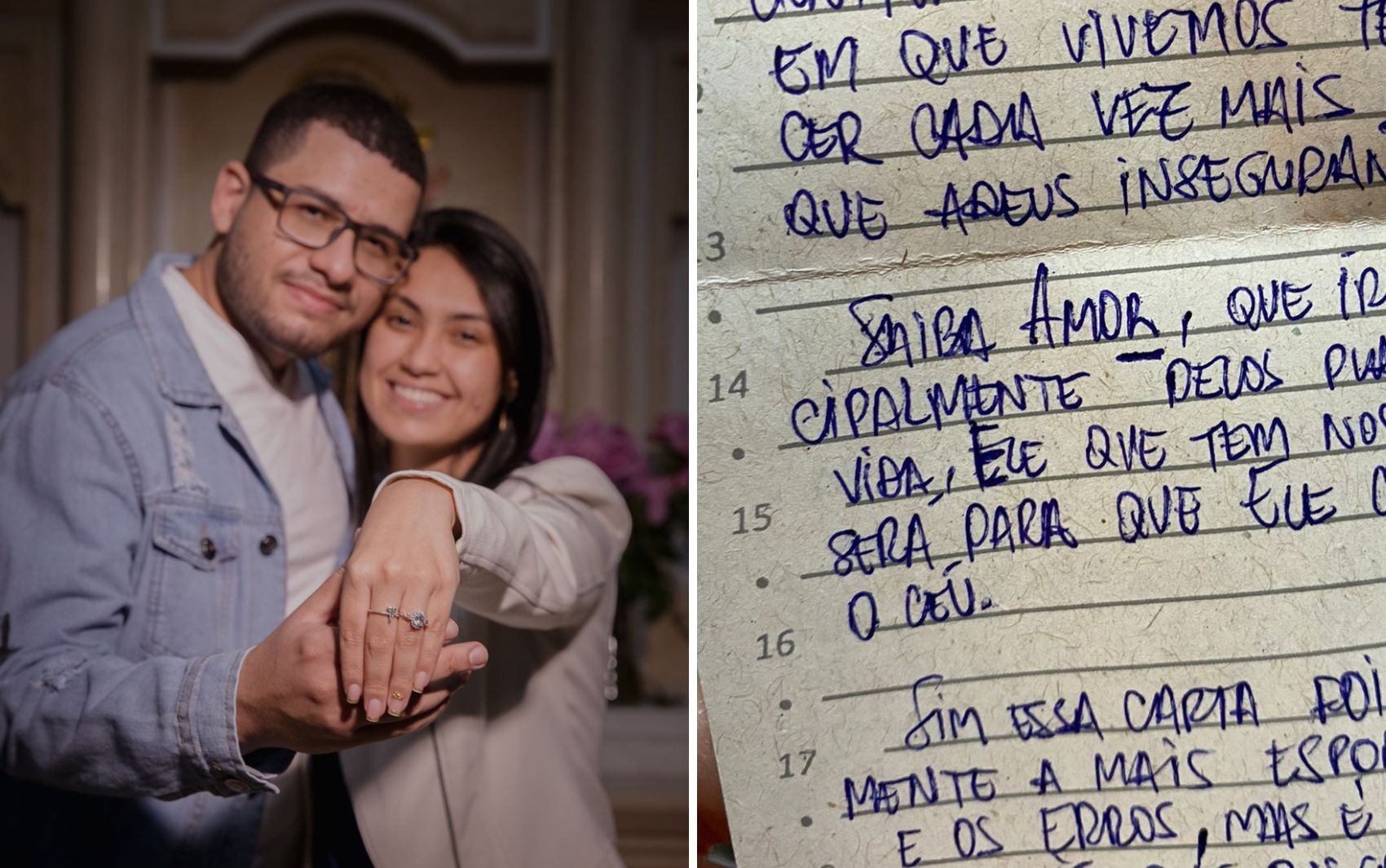 Contador esconde pedido de casamento codificado em cartas enviadas para a noiva durante três anos 