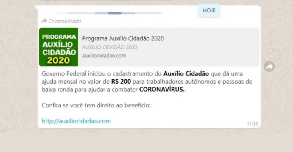 Criminosos usam várias estratégias para enganar os usuários e direcioná-los a sites falsos — Foto: Reprodução/IRIS