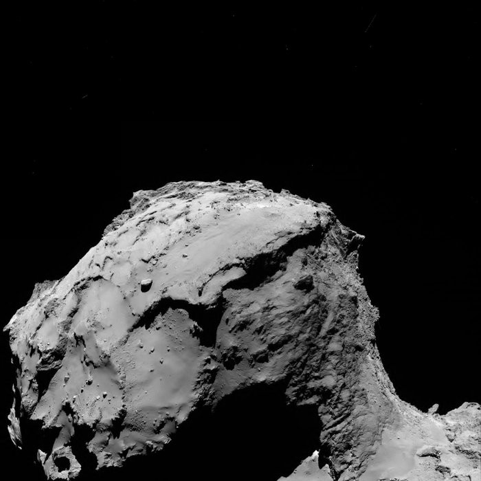 Imagem captada por Rosetta ao se aproximar do cometa (Foto: ESA/Rosetta/MPS)