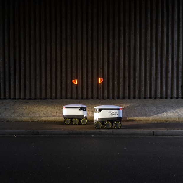 Tráfico de robôs-entregadores (Foto: Getty Images)