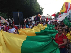 protesto amazonas manaus (Foto: G1 Amazonas)