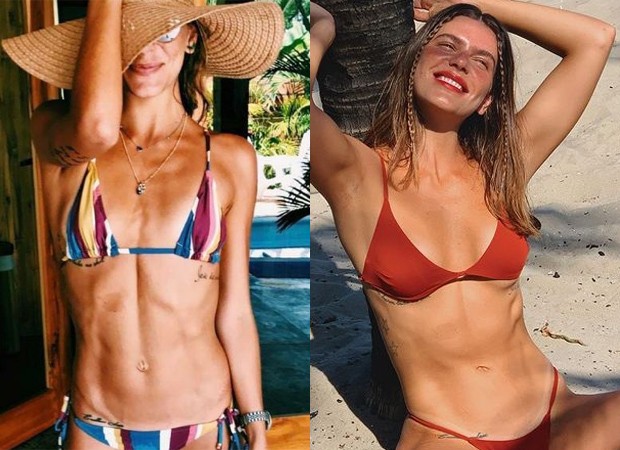 Antes e depois da anorexia de Mariana Goldfarb (Foto: Reproduo/Instagram)