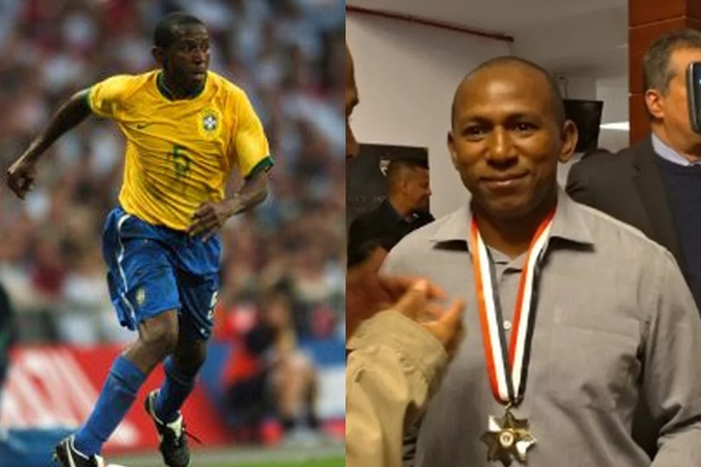 Mineiro em 2007 e atualmente — Foto: Divulgação / CBF / São Paulo FC